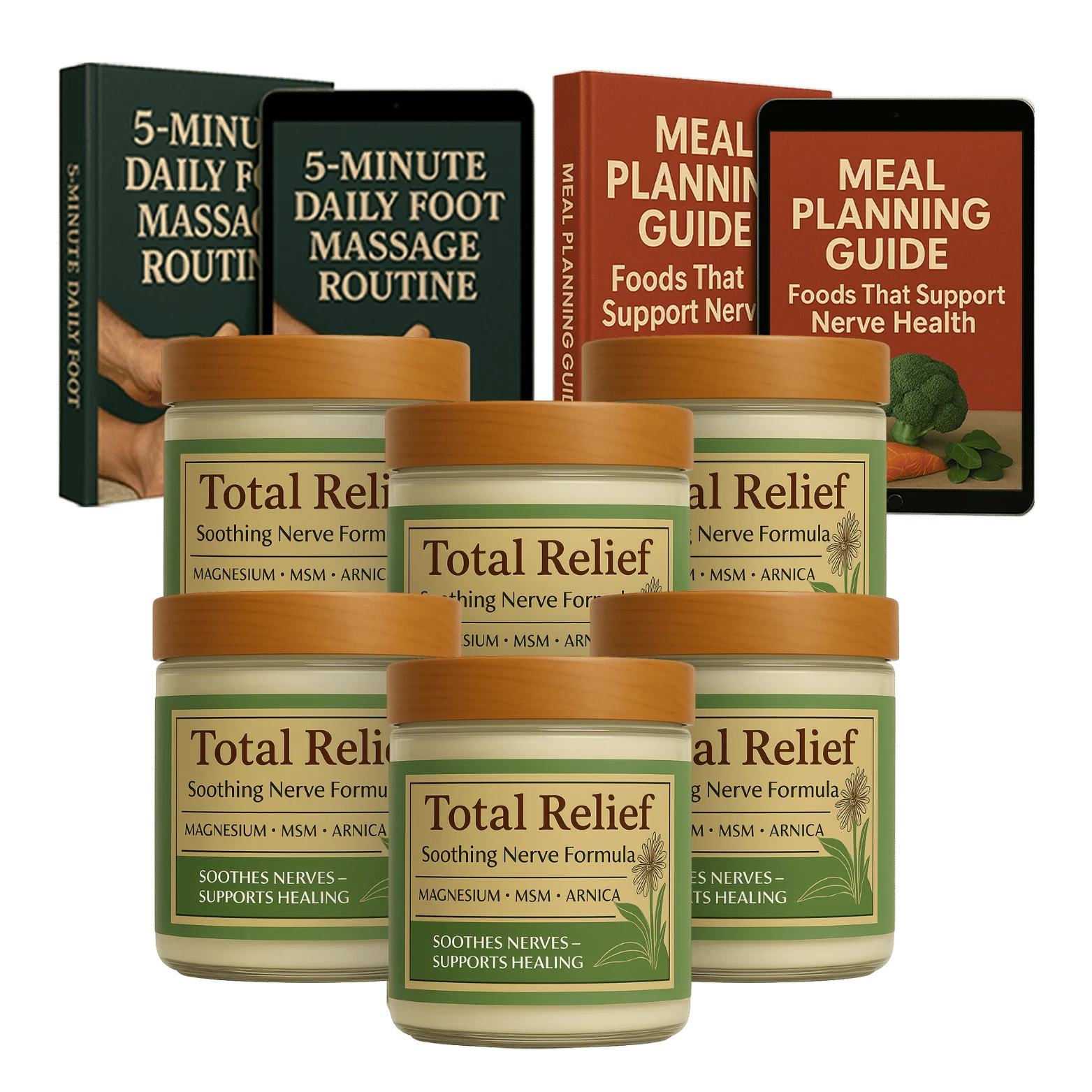 Total Relief Magnesium Cream (6 Jars Packag) sub